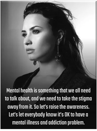 Mental Health Awareness Month Posters And Information. 3 Demi Lovato Quot On Mental Health