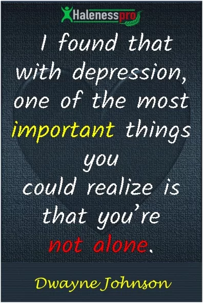 Dwayne Jhonson Quote on depression
