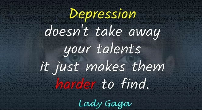 Celebrity quotes on depression